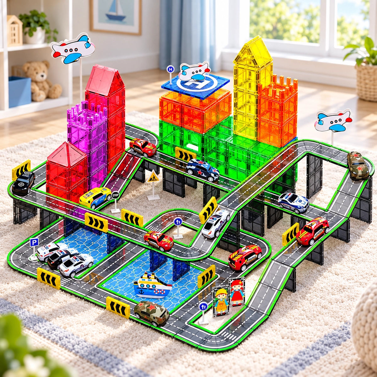 Magnetic Vehicle Building Adventure Set