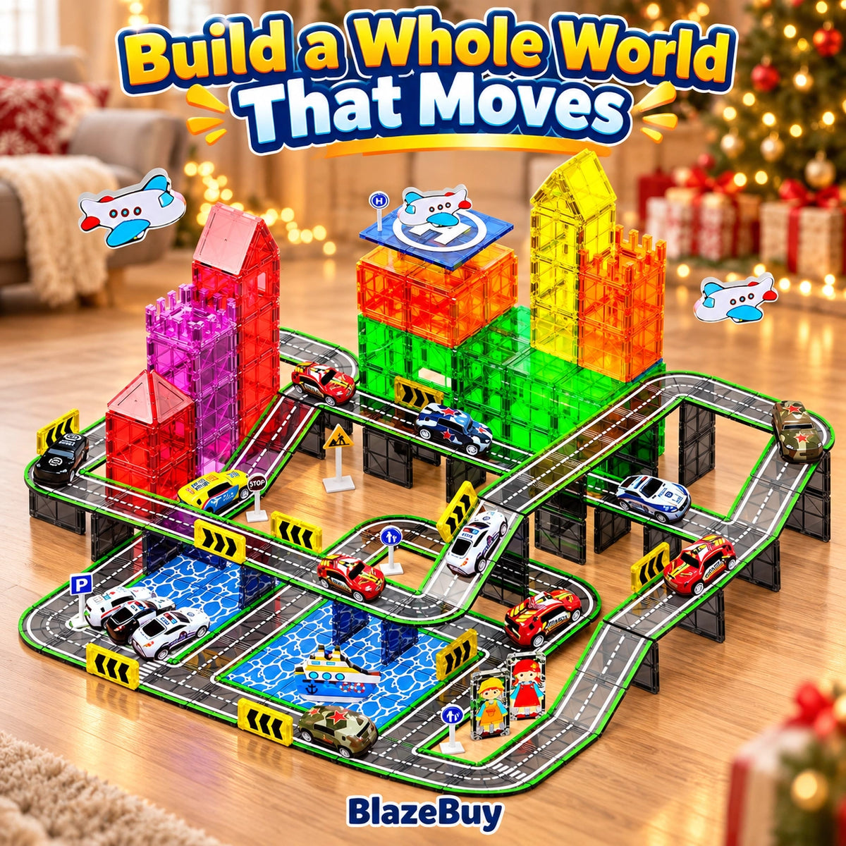 Magnetic Vehicle Building Adventure Set