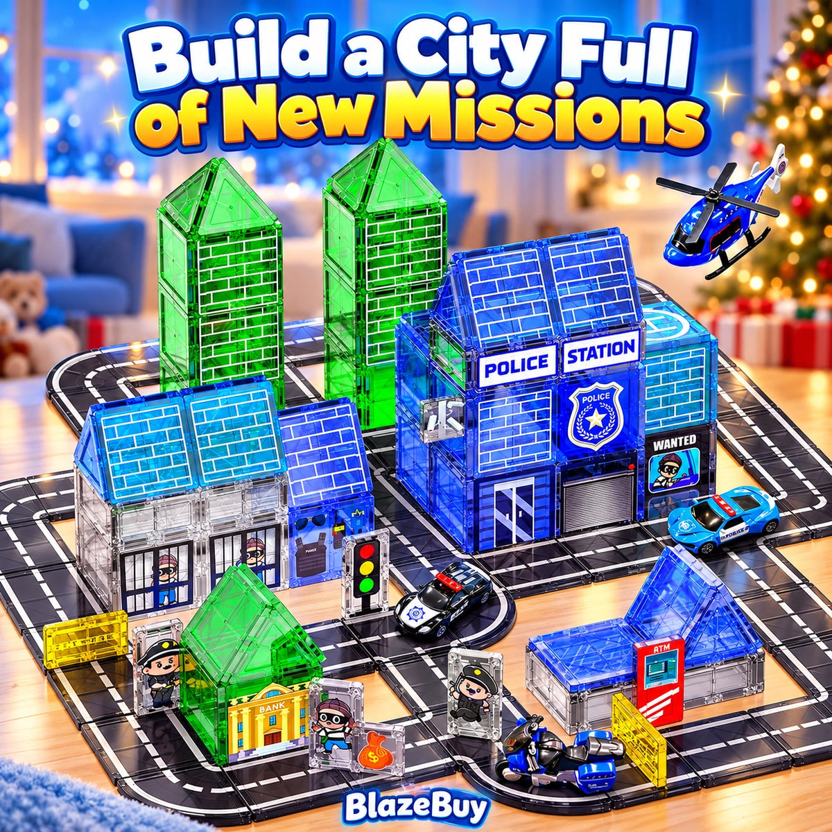 Magnetic Vehicle Building Adventure Set
