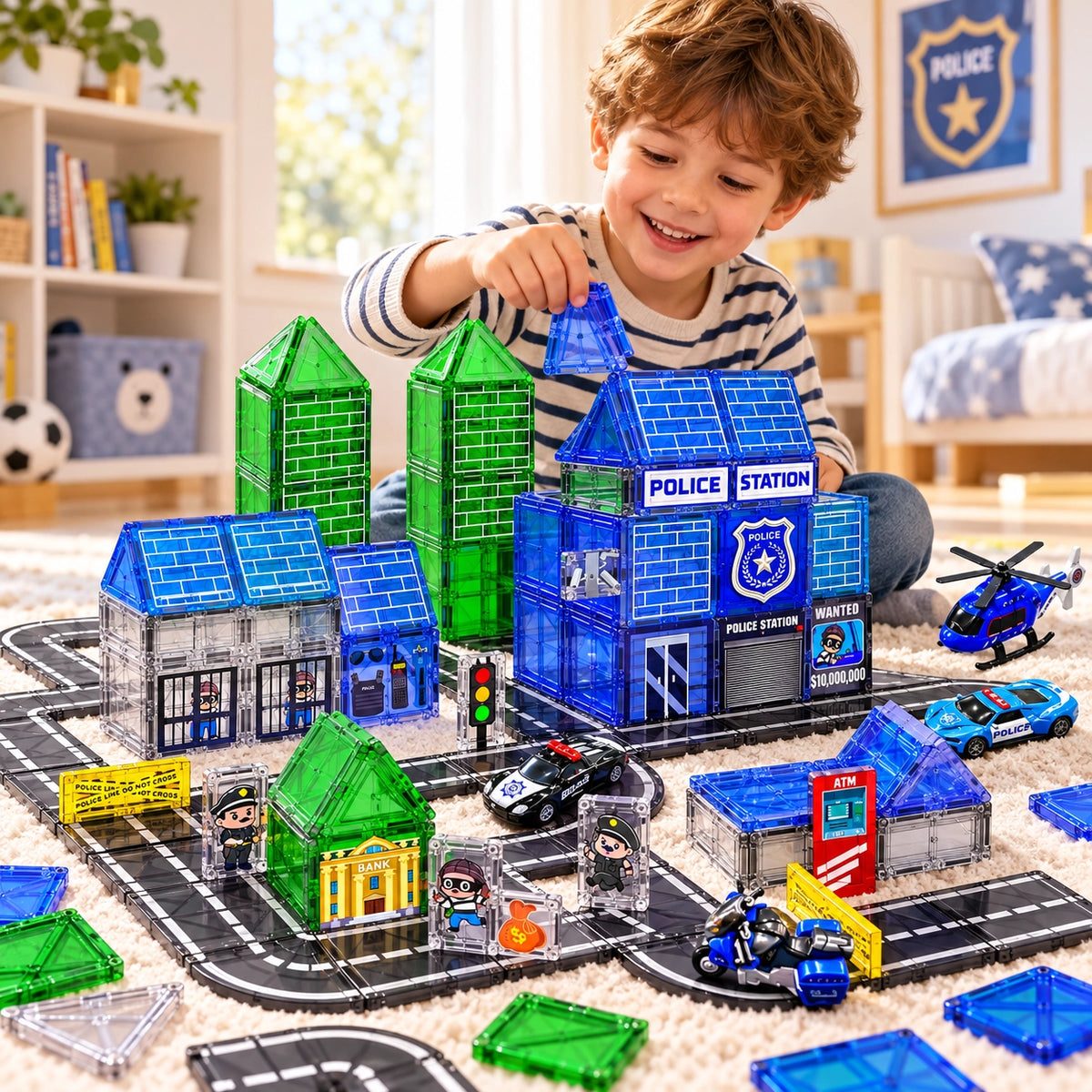 Magnetic Vehicle Building Adventure Set