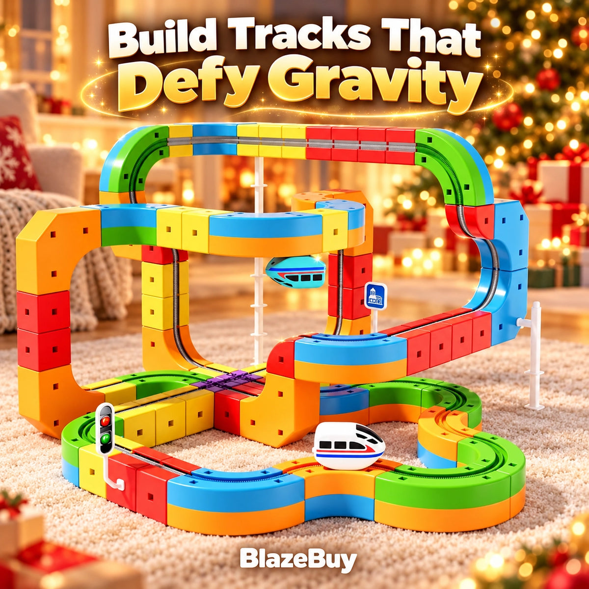 Electric Train Track Building Set