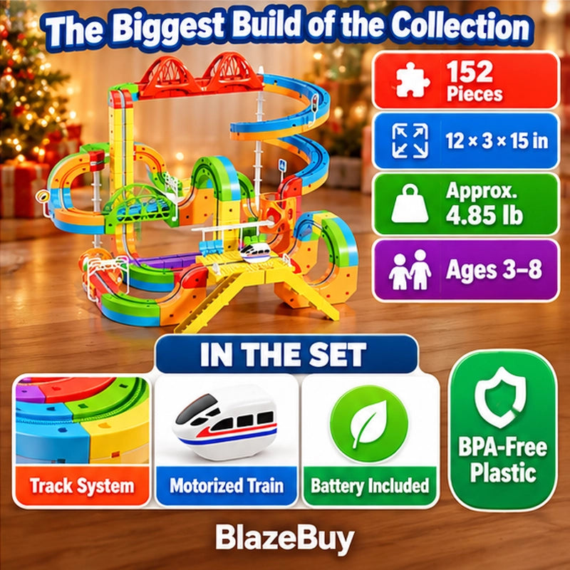Electric Train Track Building Set