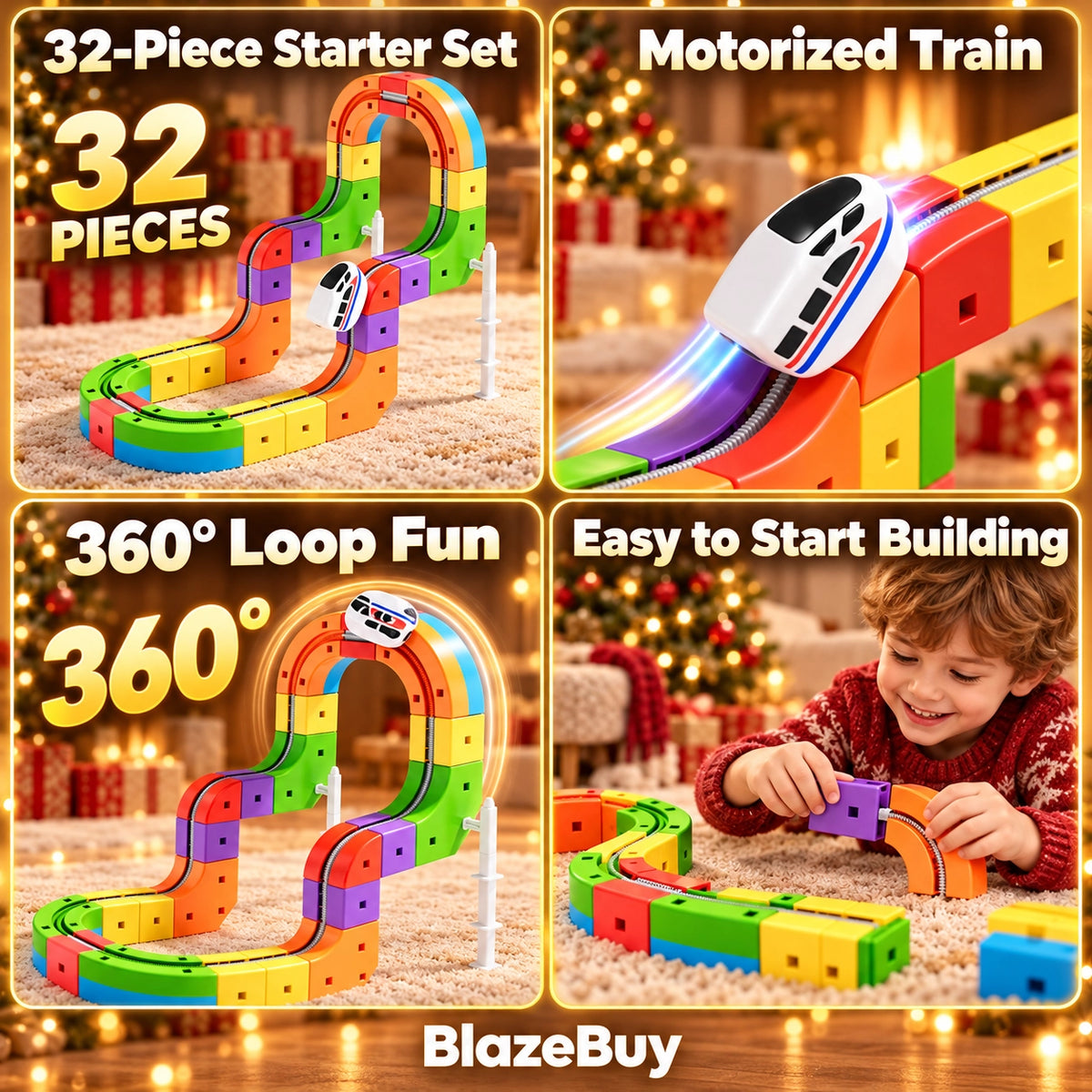 Electric Train Track Building Set