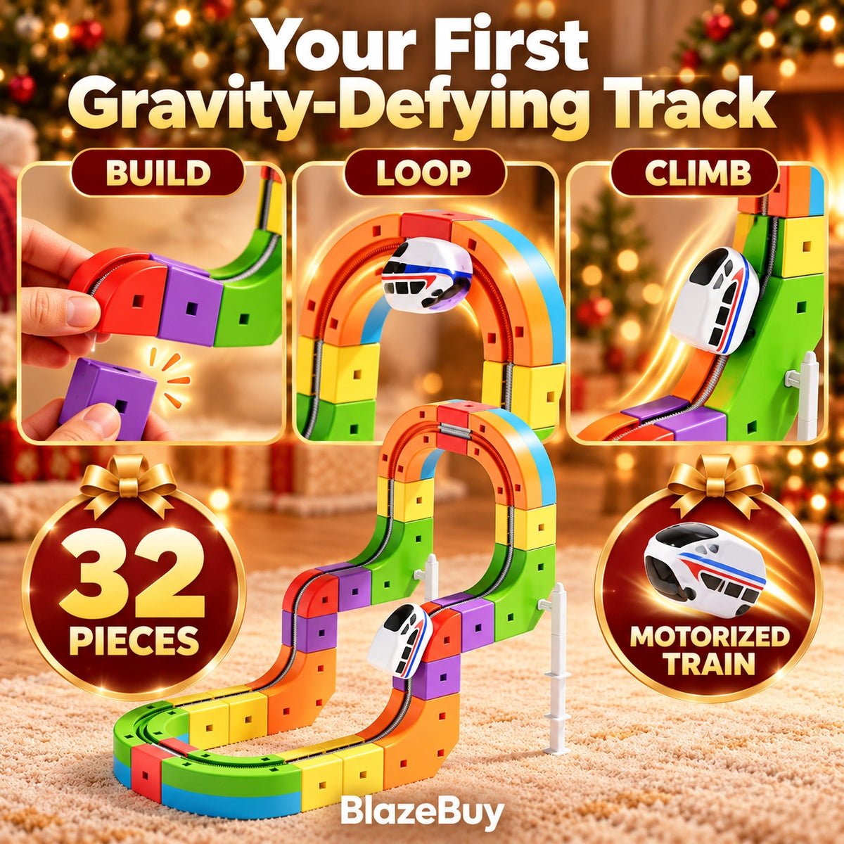 Electric Train Track Building Set