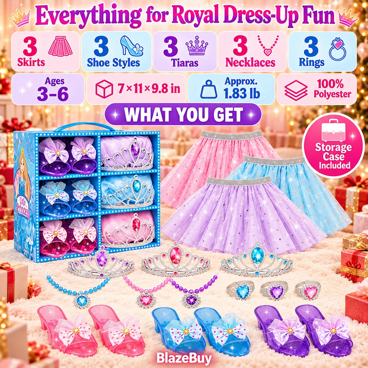Princess Dress Up Accessory Playset
