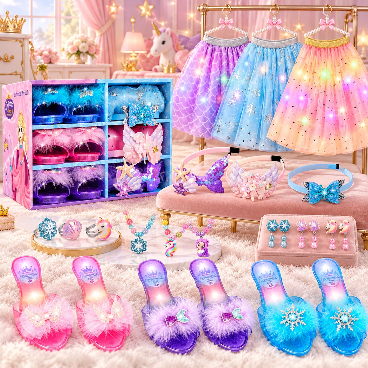 Princess Dress Up Accessory Playset