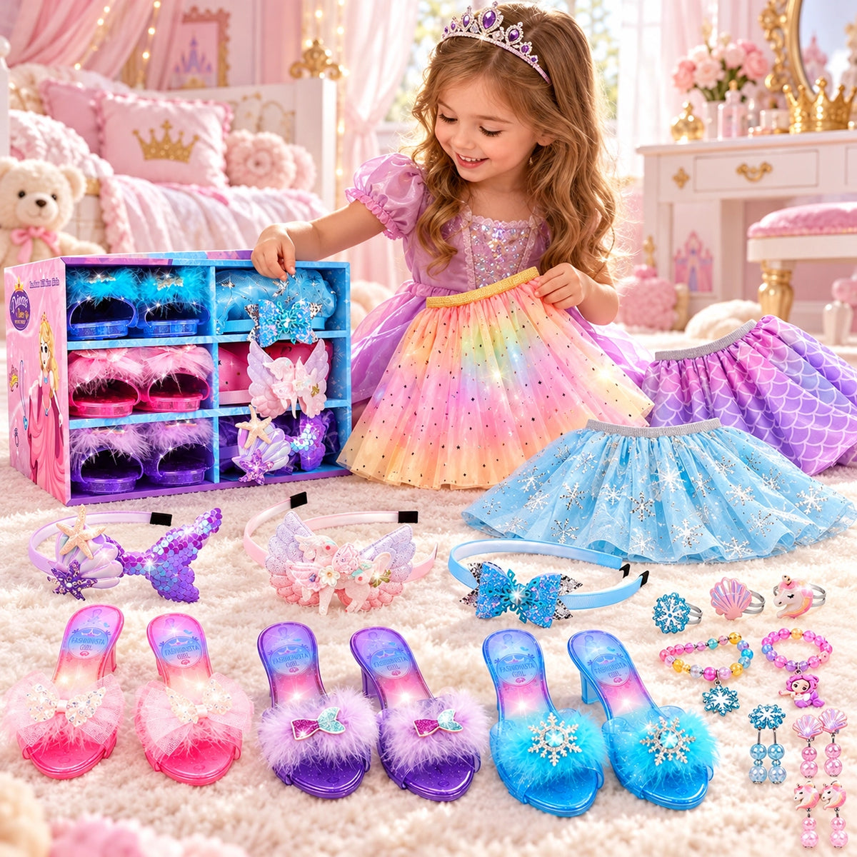 Princess Dress Up Accessory Playset
