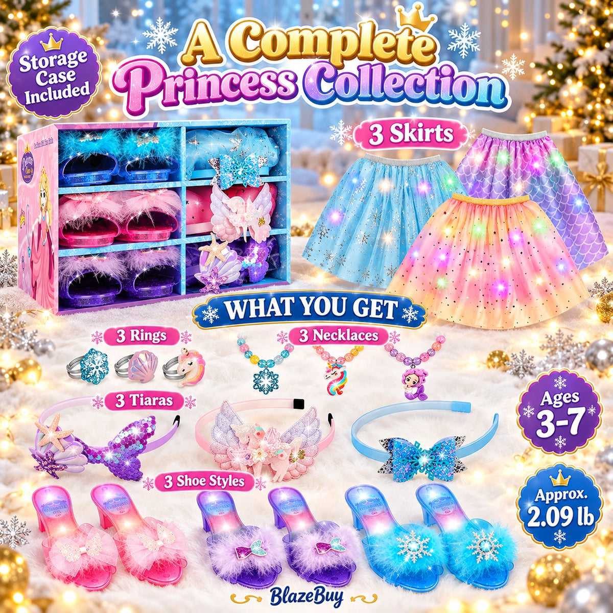 Princess Dress Up Accessory Playset