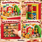 Wooden Farm Activity Cube Center
