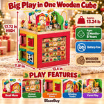 Wooden Farm Activity Cube Center