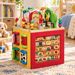 Wooden Farm Activity Cube Center