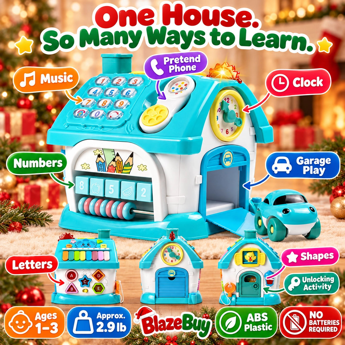 Musical Learning Activity House Toy