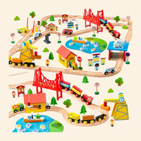 Wooden Magnetic Train Adventure Set