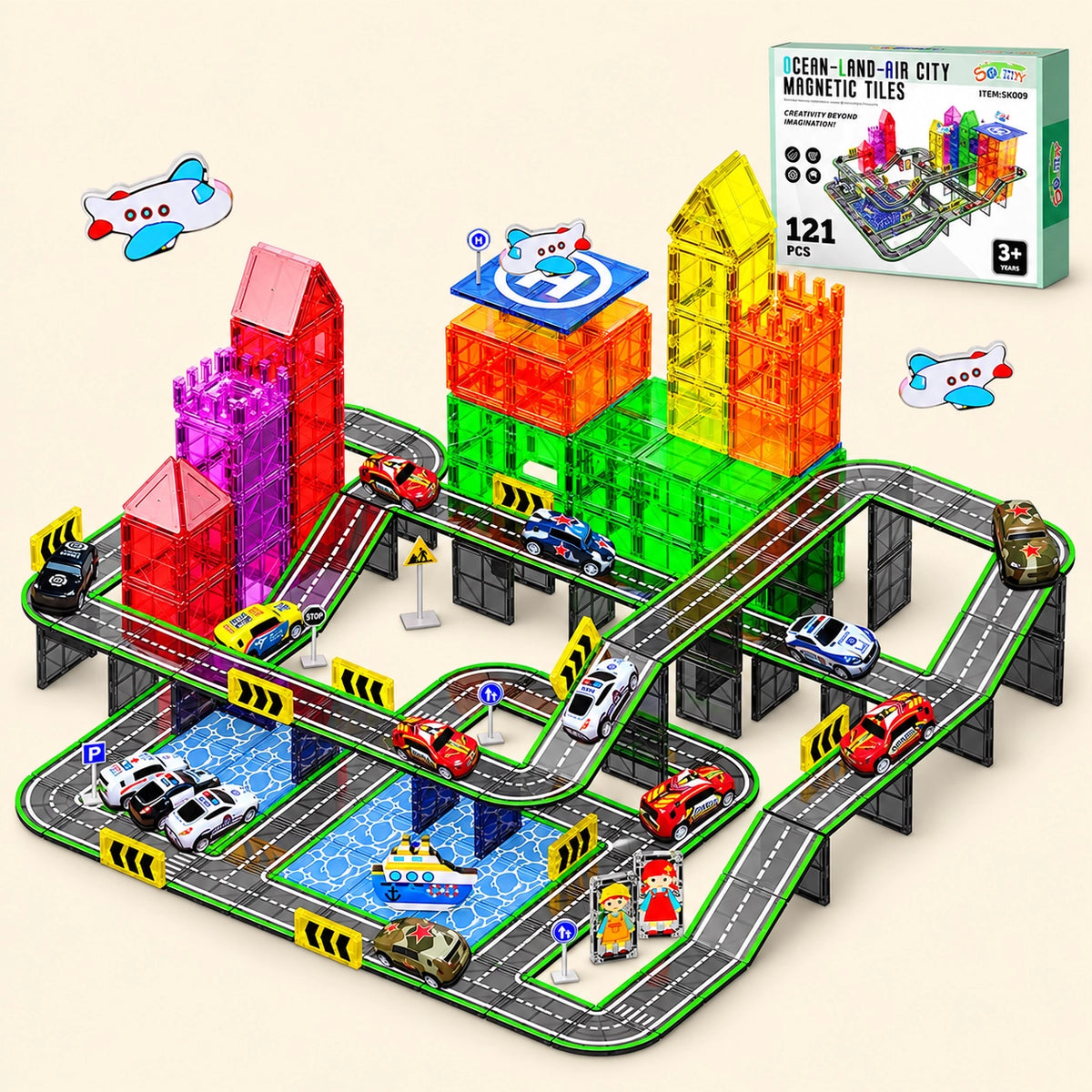 Magnetic Vehicle Building Adventure Set