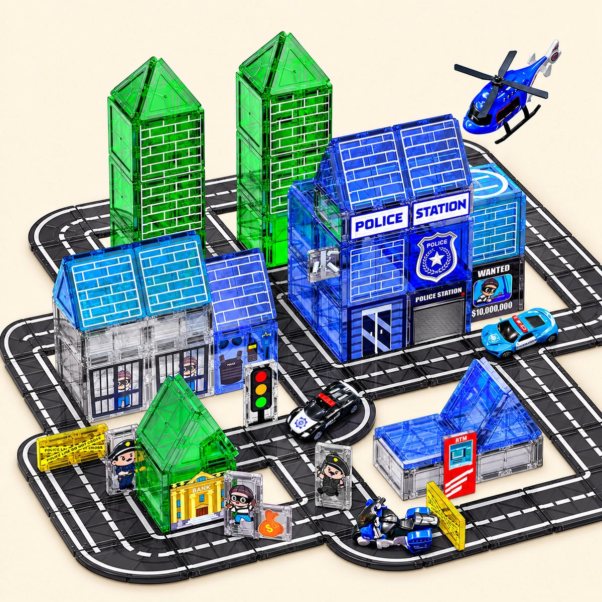 Magnetic Vehicle Building Adventure Set