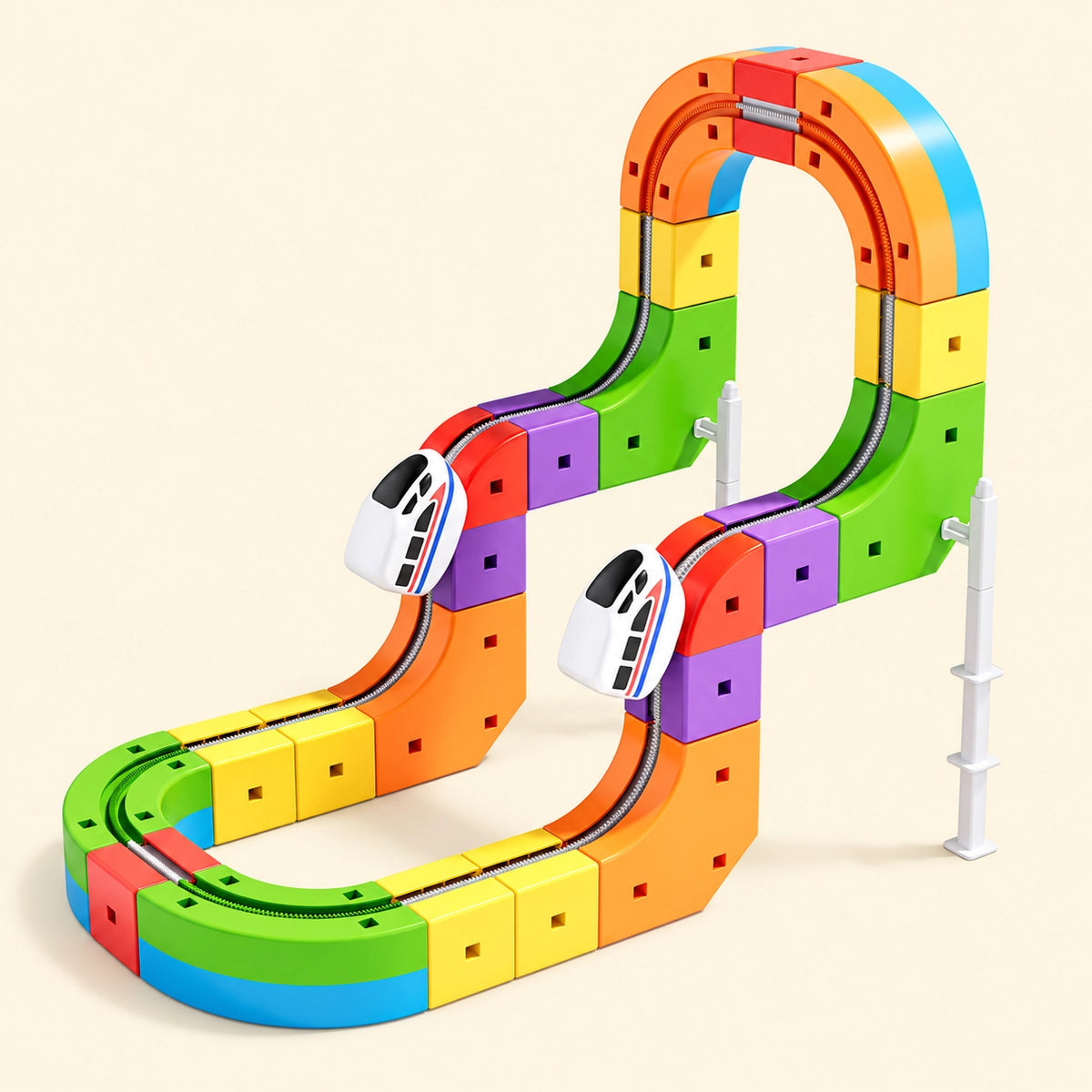 Electric Train Track Building Set