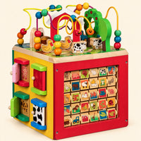 Wooden Farm Activity Cube Center