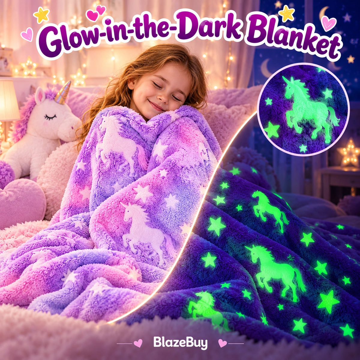 Unicorn Karaoke Glow Gift Set