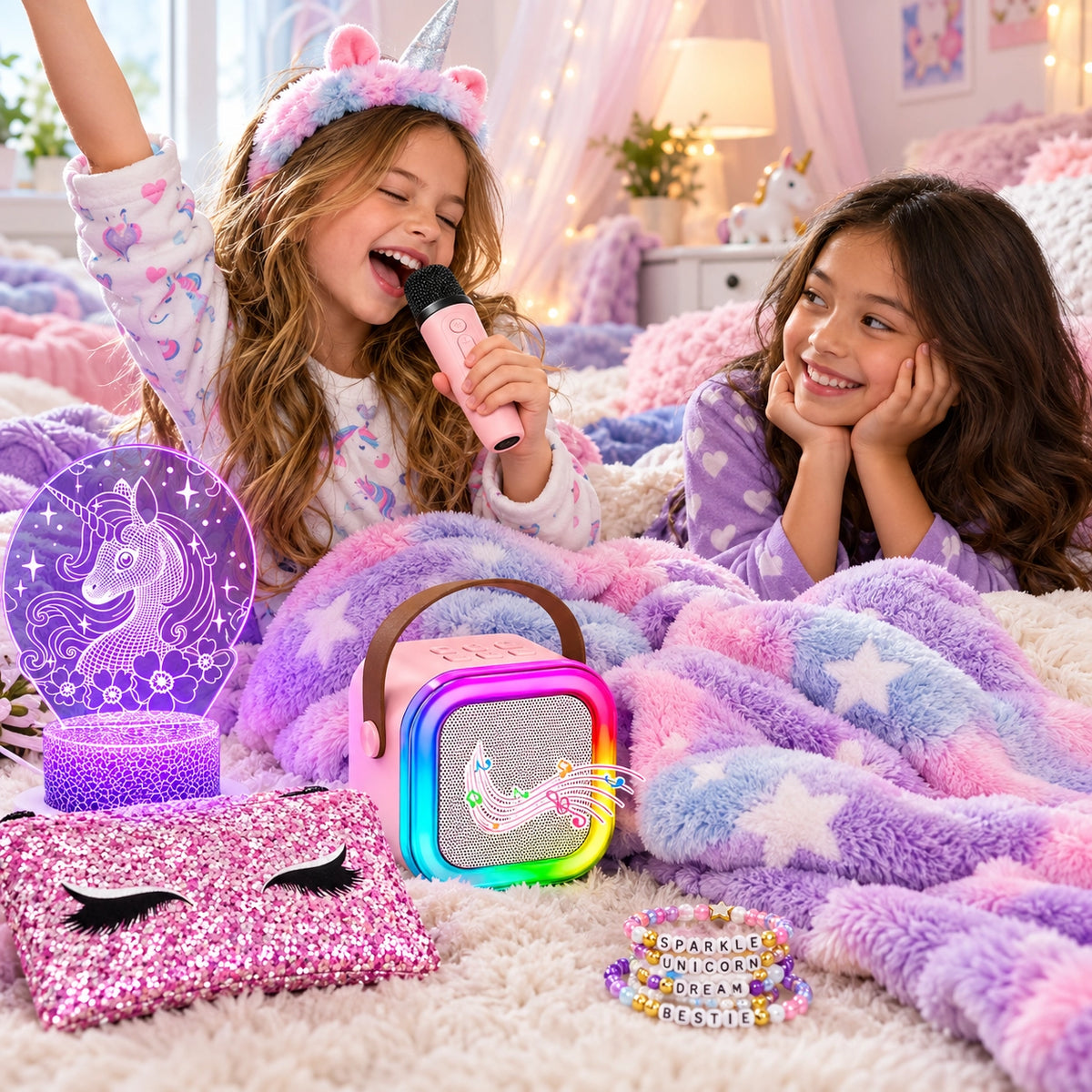 Unicorn Karaoke Glow Gift Set