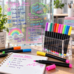 Neon Erasable Marker Pen Set