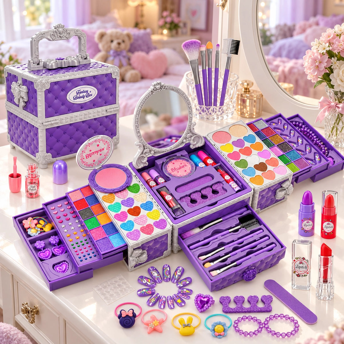 Kids Washable Princess Makeup Set