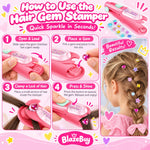 Reusable Hair Gem Stamper Kit