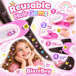 Reusable Hair Gem Stamper Kit
