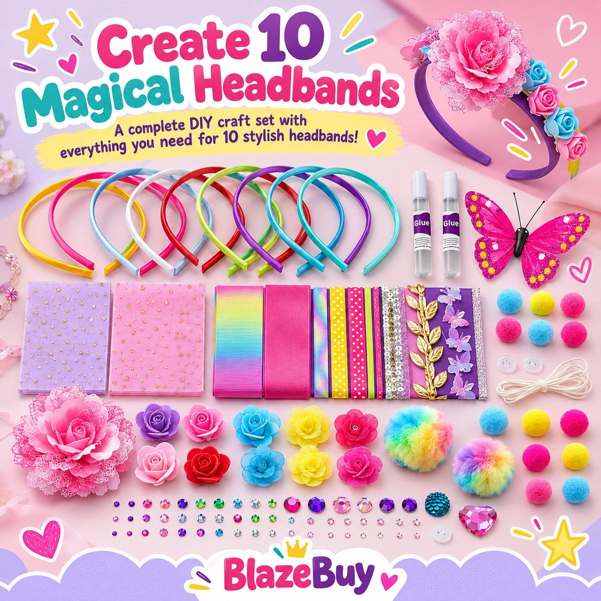 DIY Fashion Headband Making Kit