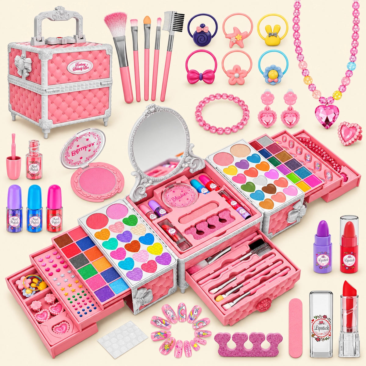 Kids Washable Princess Makeup Set