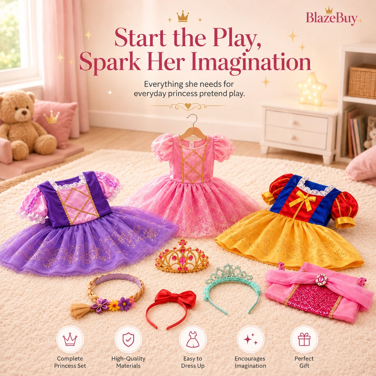 Princess Dress Up Trunk Set