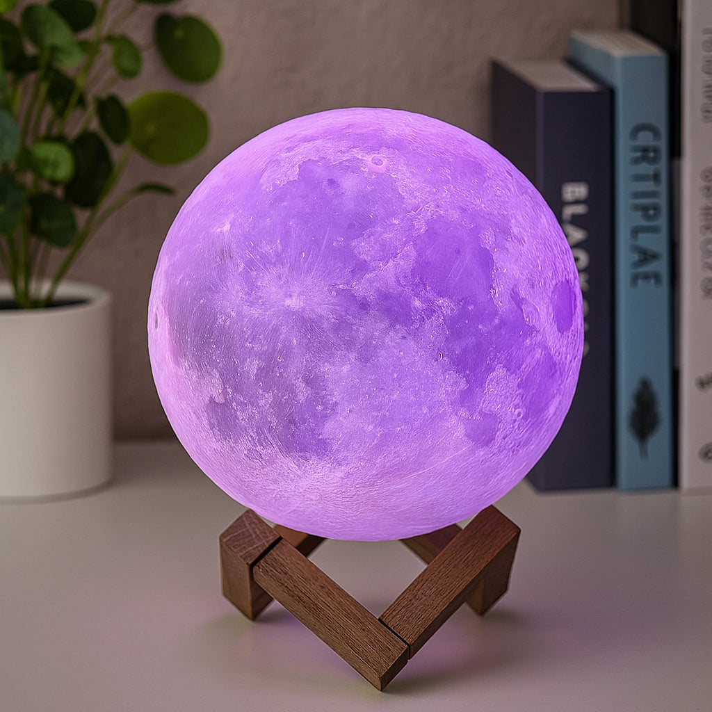 Mind-Glowing Galaxy Moon Lamp