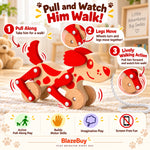 Wooden Puppy Pull Toy
