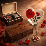 Handcrafted Rose Memory Keepsake
