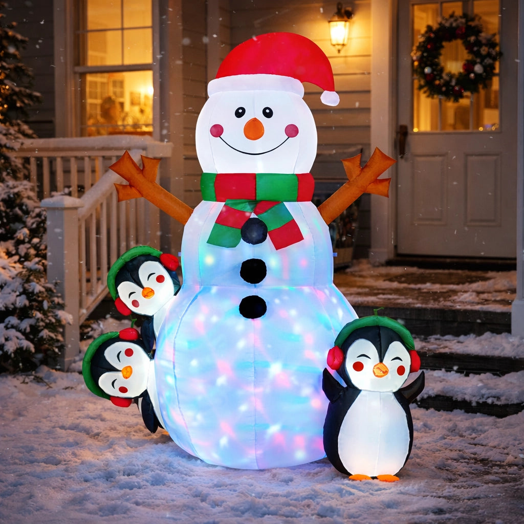 Lighted Snowman Holiday Inflatable