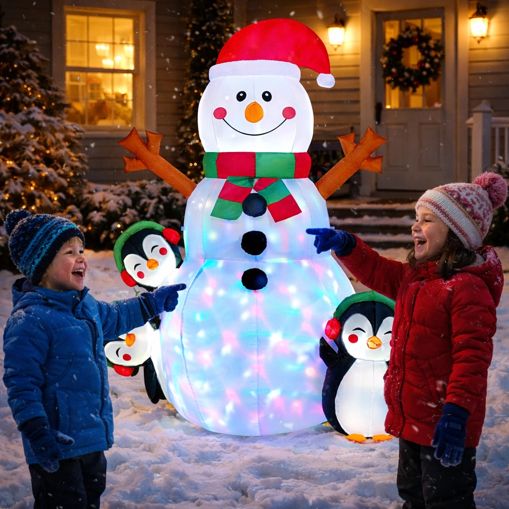 Lighted Snowman Holiday Inflatable