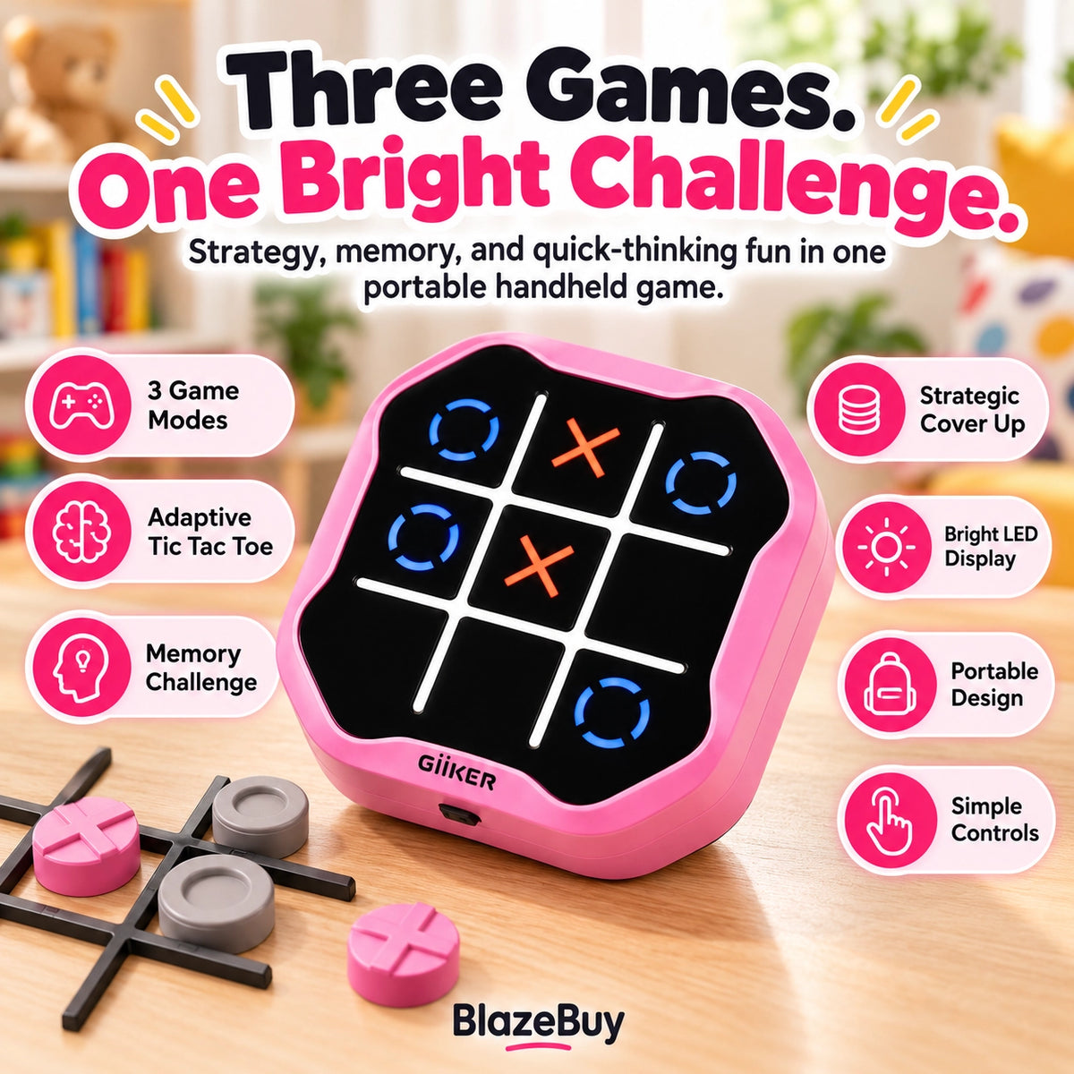 Interactive Tic Tac Toe Puzzle Game