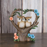 Solar Owl Garden Statue