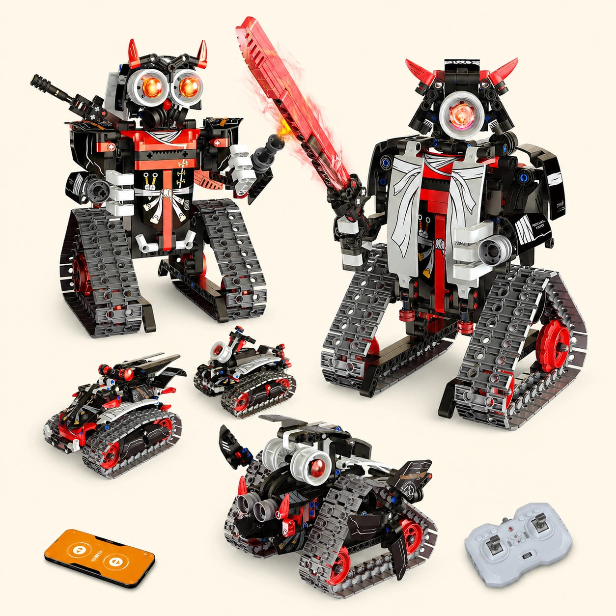 5-in-1 RC Robot Building Kit