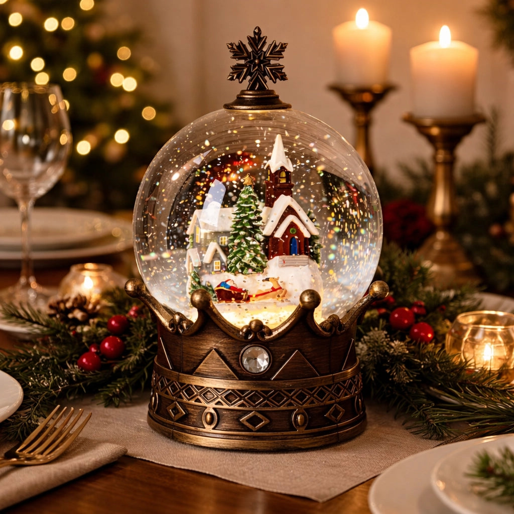 Musical Christmas Snow Globe