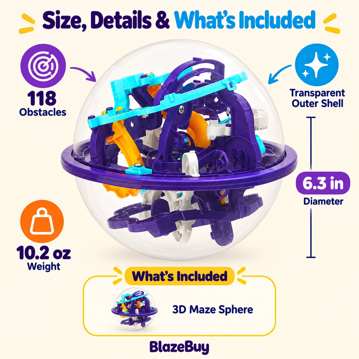 3D Maze Puzzle Ball