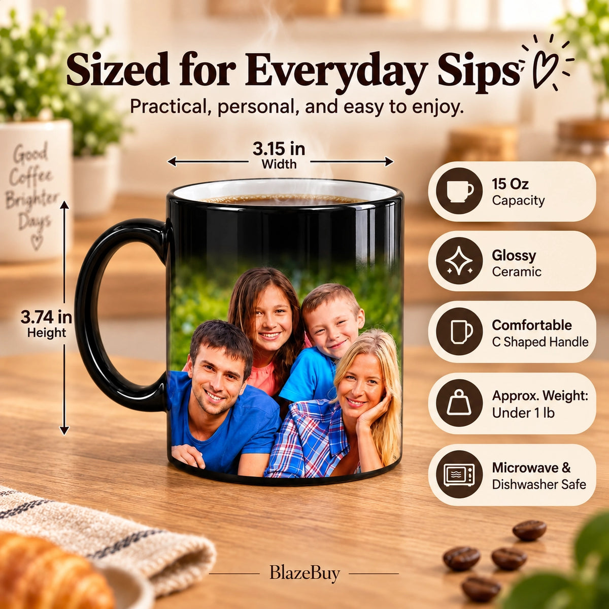 Black Magic Photo Mug