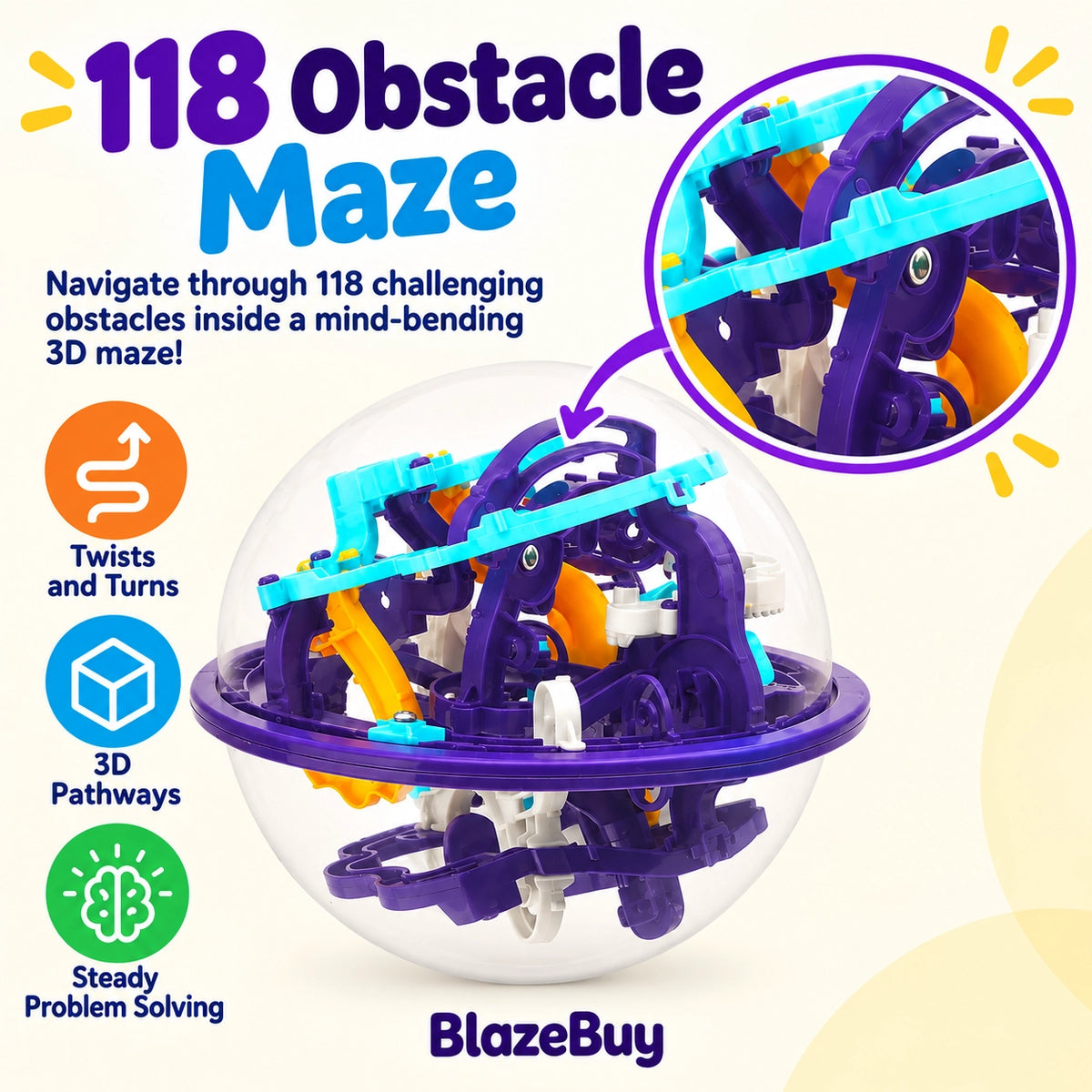 3D Maze Puzzle Ball