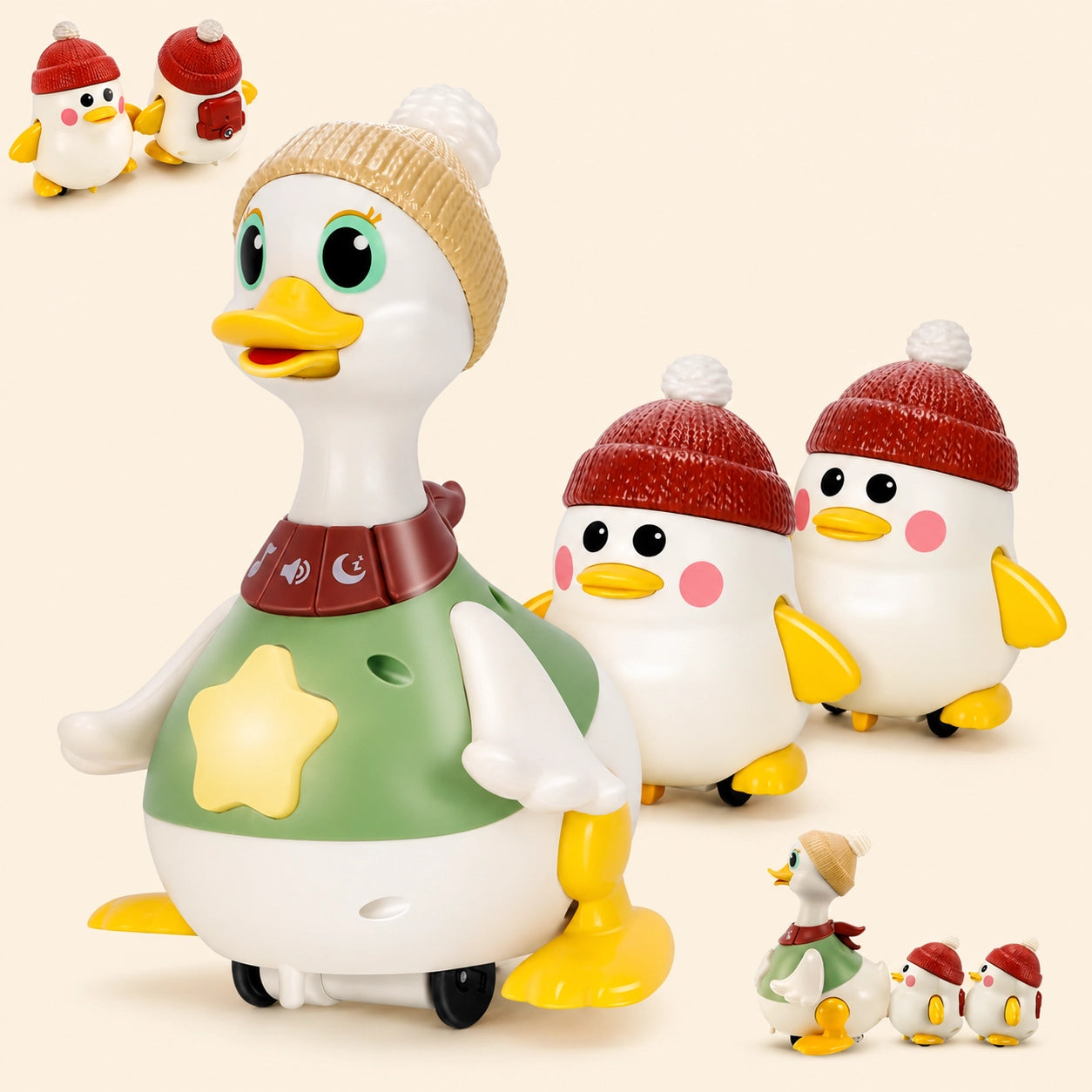 Musical Duck Crawl Toy