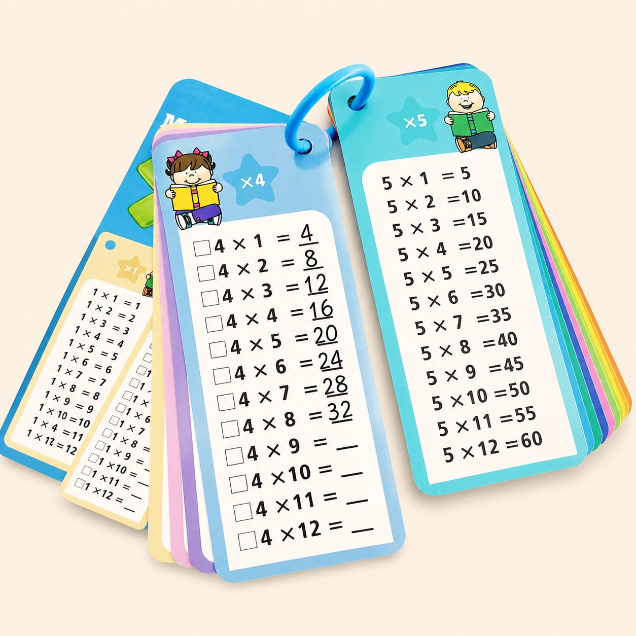 Reusable Math Practice Flash Cards