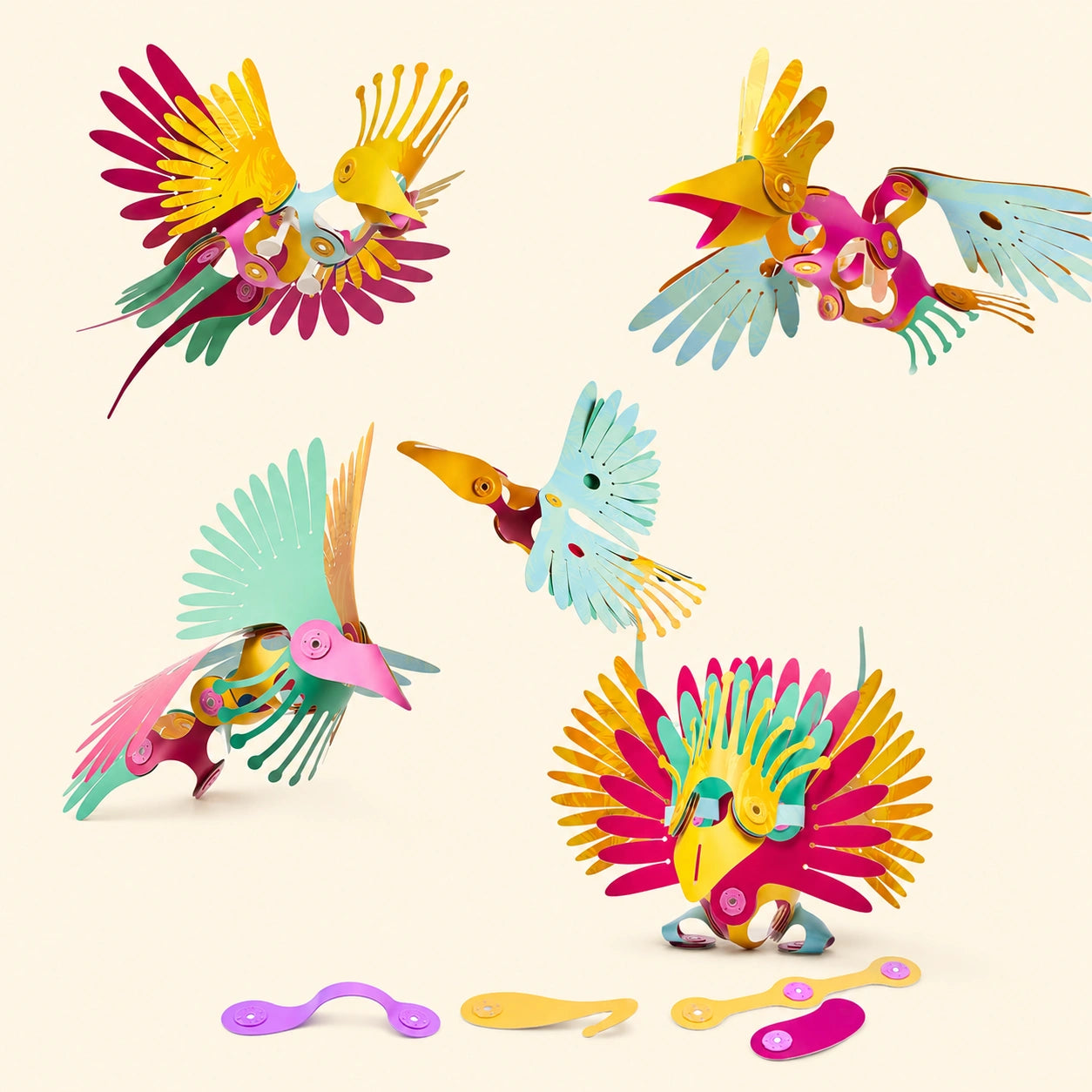 Magnetic Tropical Bird Builder Set
