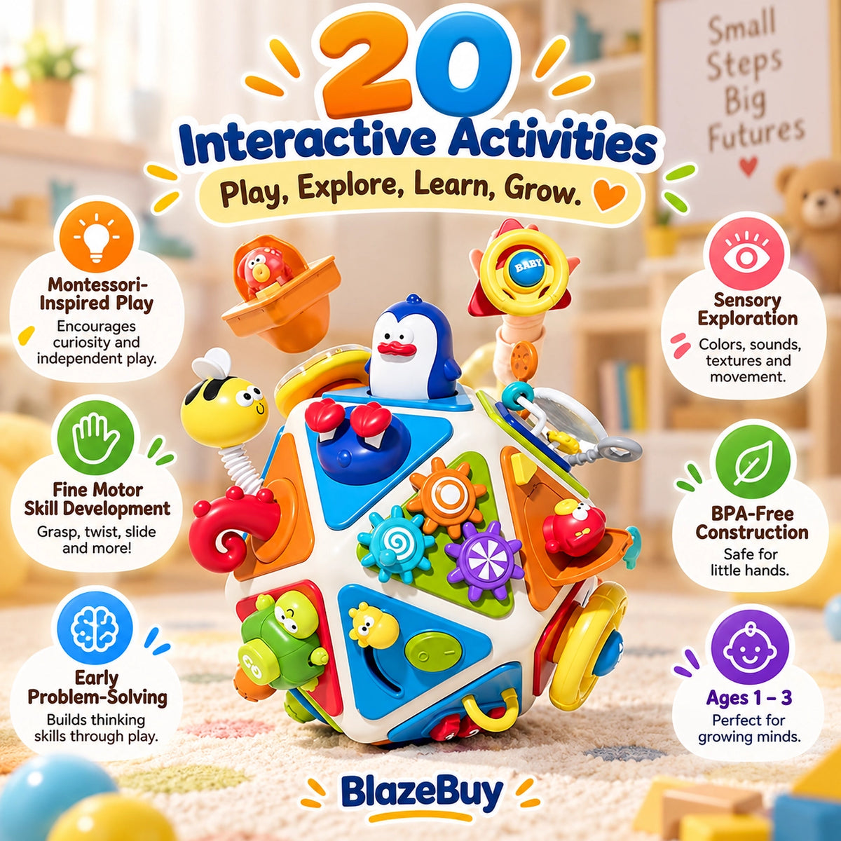 Toddler Activity Learning Cube