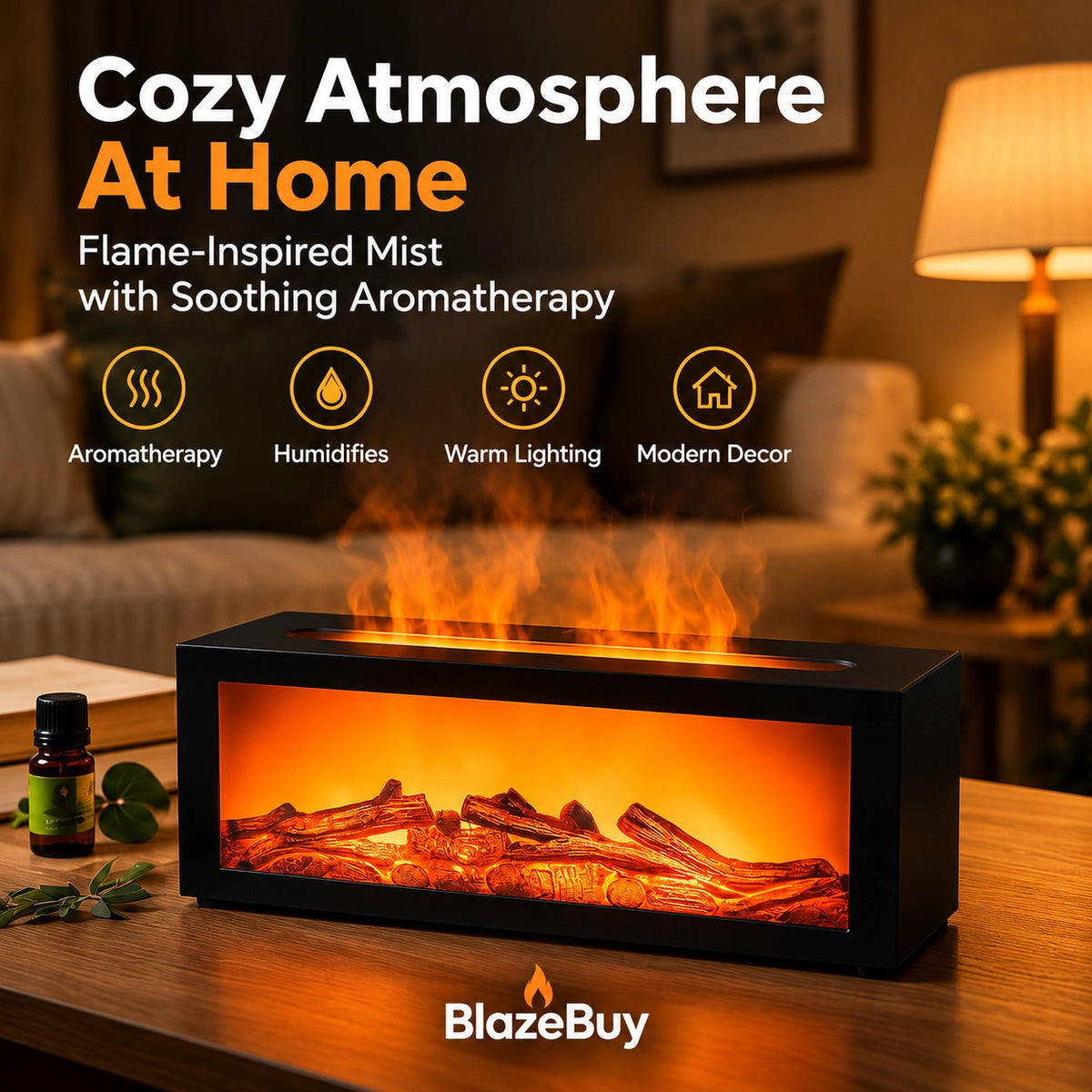Fireplace Flame Aroma Diffuser