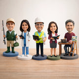 Personalized Fisherman Bobblehead Figure