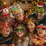 Christmas Glitter Party Glasses