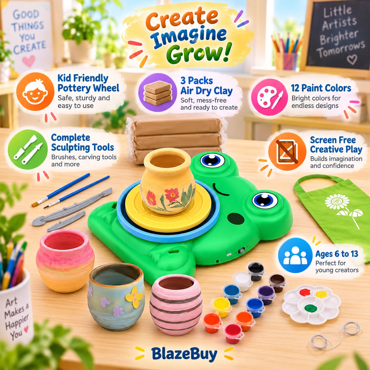 Creative Kids Pottery Wheel Kit